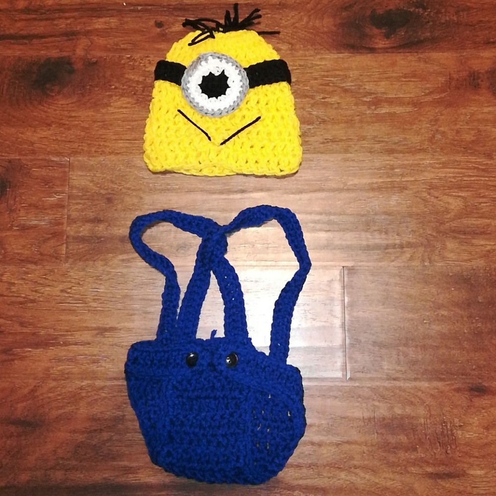 Handmade Minion Costume or Photo Prop